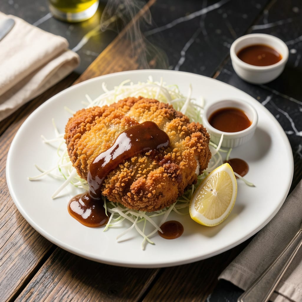 chicken katsu with tonkatsu sauce recipe detailed visual guide