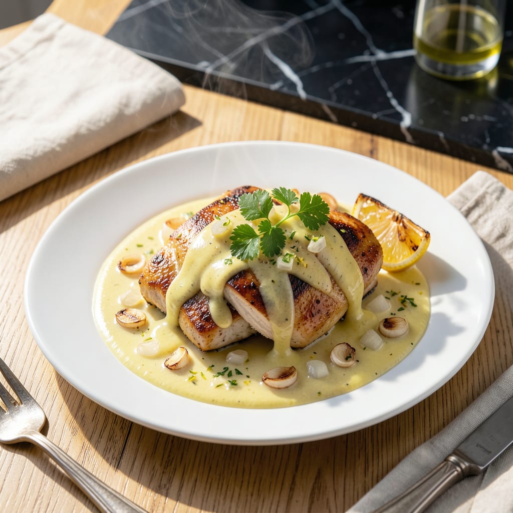 Comprehensive chicken limone sauce recipe visual reference