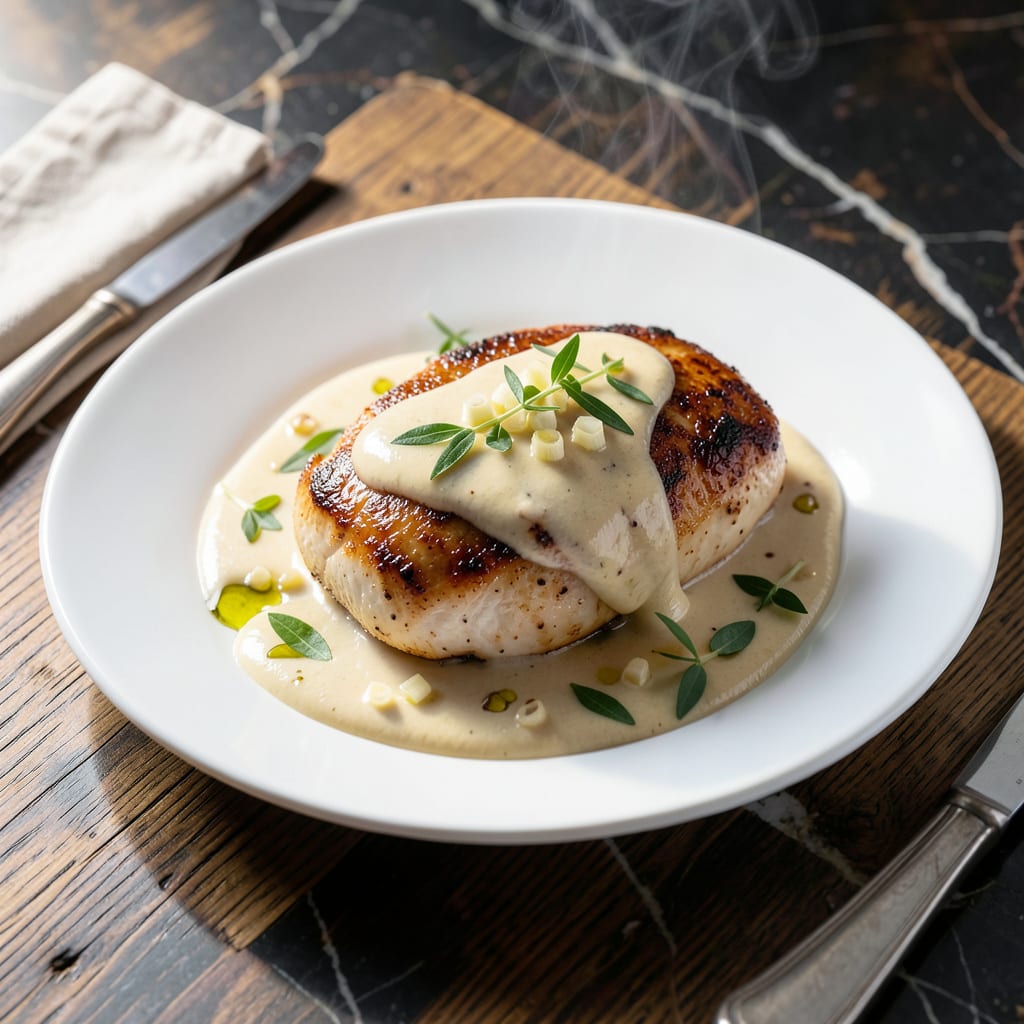 Chicken Maison Sauce Recipe: Velvety French Herb Elegance example with annotations