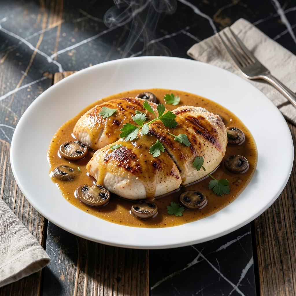 Complete chicken marsala cream sauce recipe overview image
