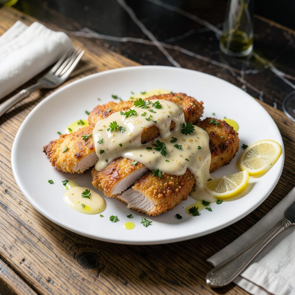 chicken milanese sauce recipe example with annotations