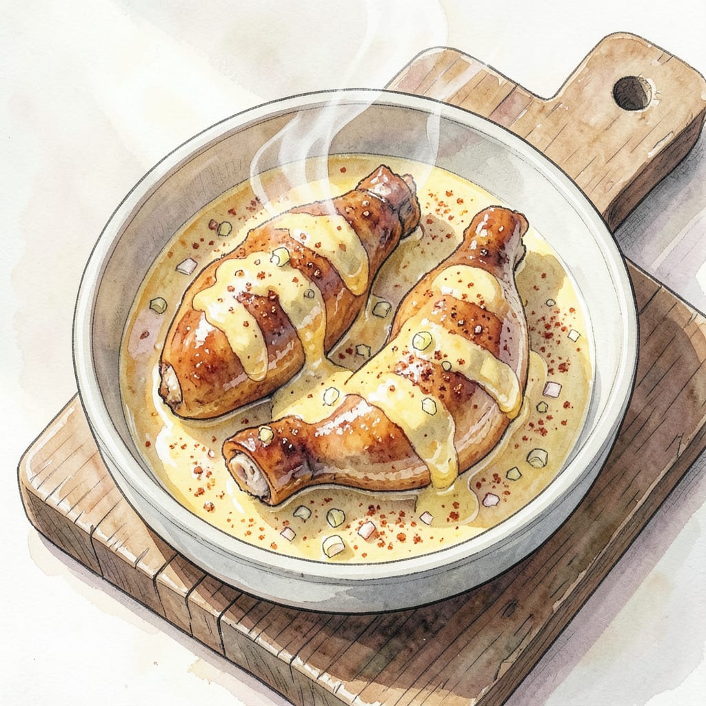 Chicken Necks Recipe: Crispy Fried Comfort Food example with annotations