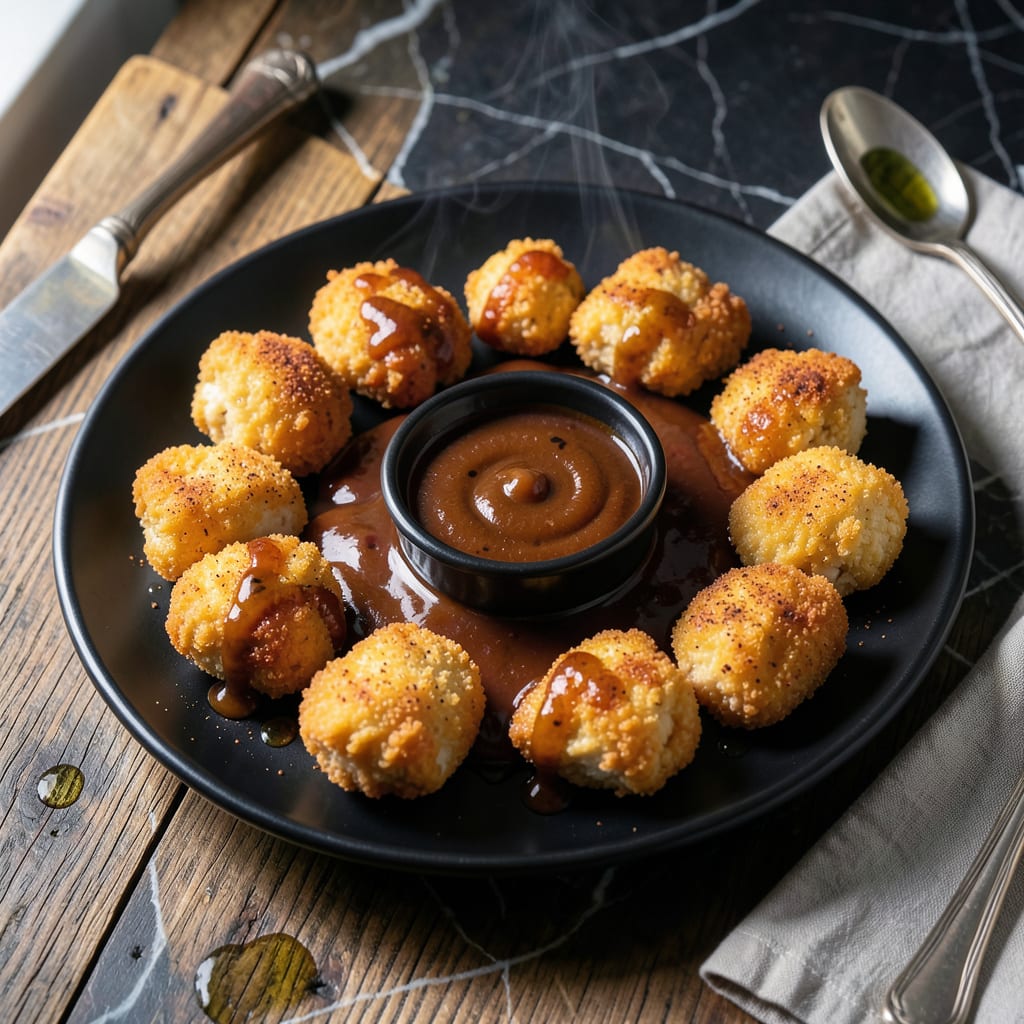 chicken nuggets barbecue sauce recipe detailed visual guide