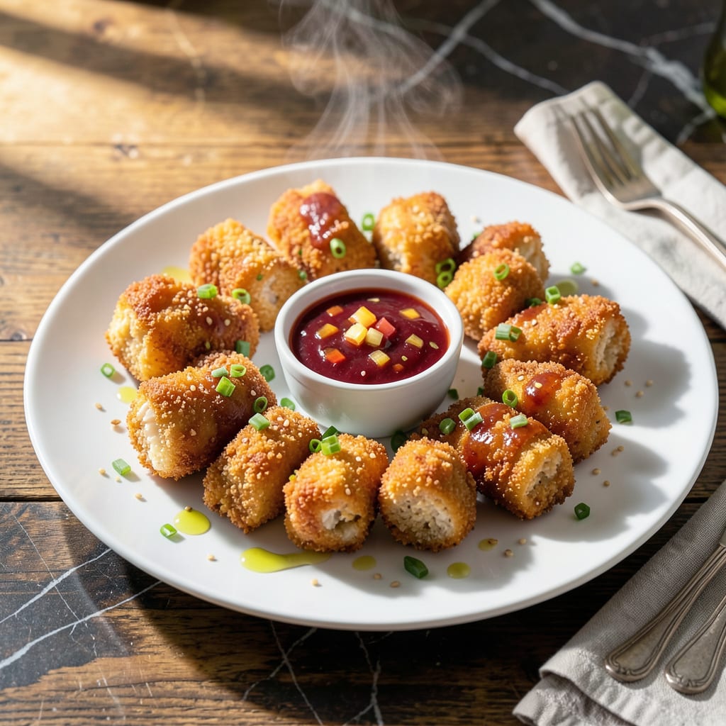 Visual representation of chicken nuggets sweet and sour sauce recipe