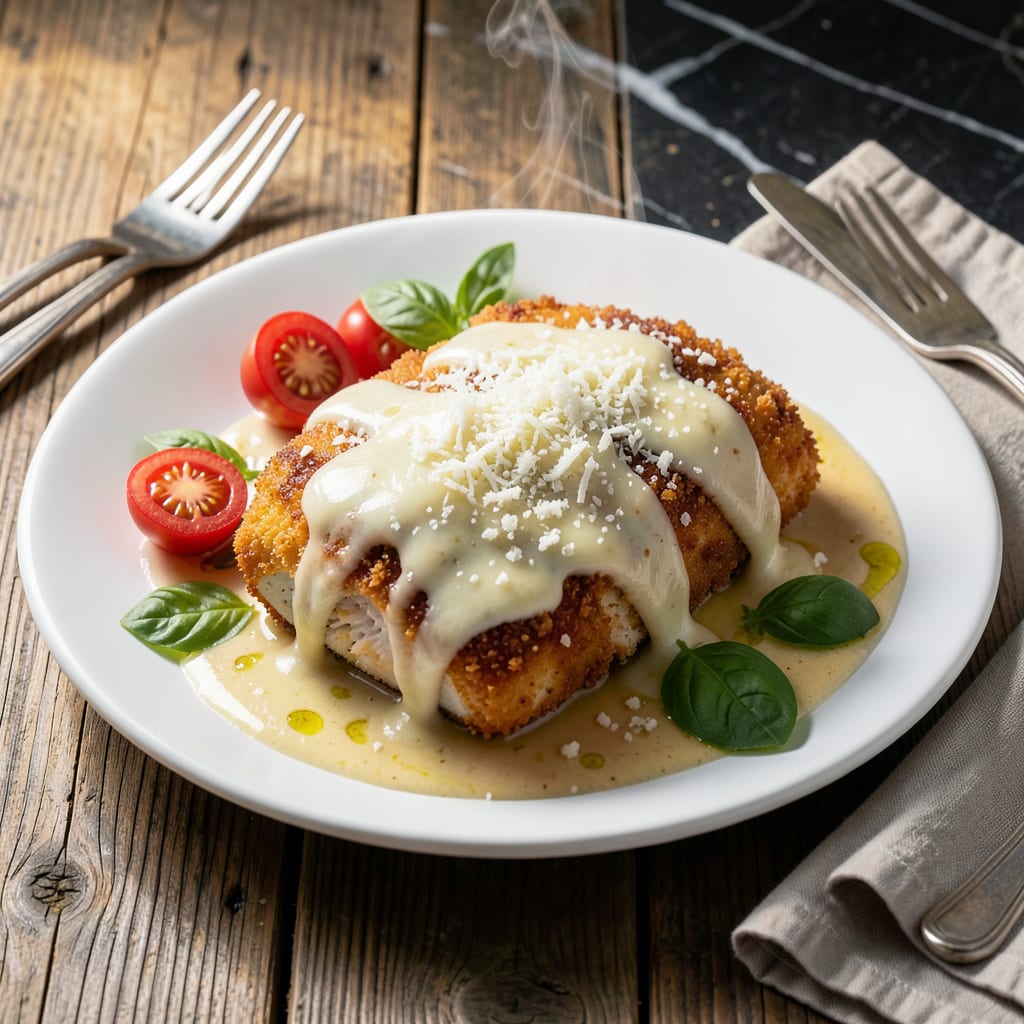 chicken parmesan with white wine sauce recipe detailed visual guide