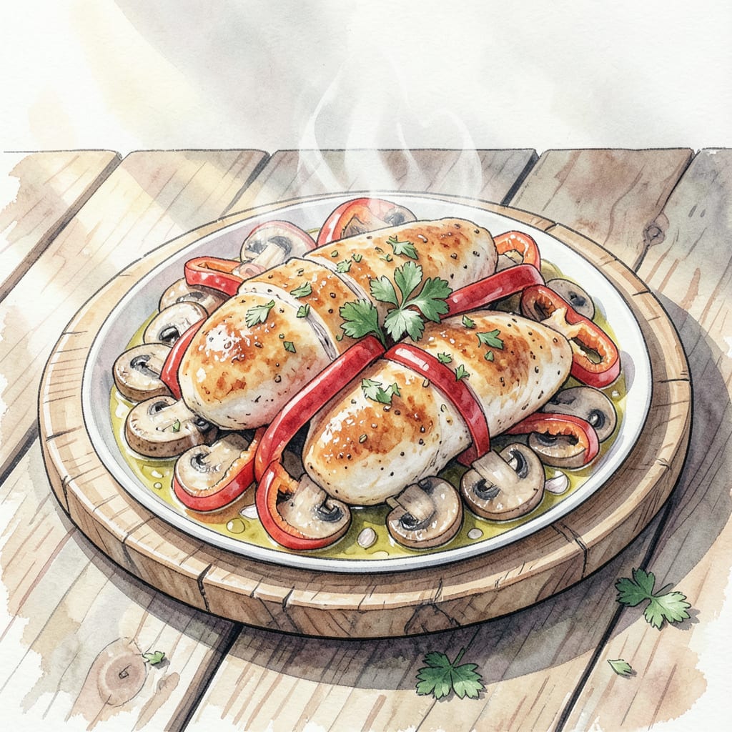 Chicken Pepper and Mushroom Recipe: Sautéed Perfection in Minutes