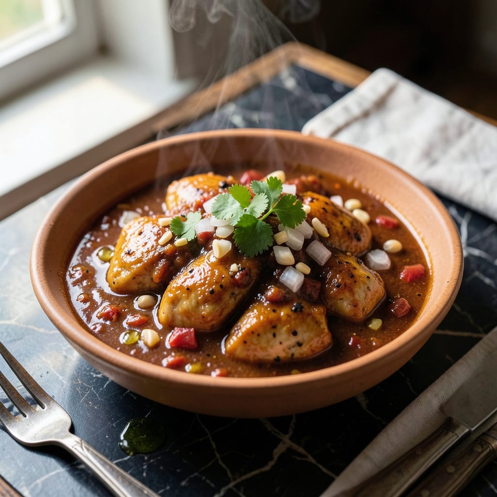 Complete chicken picante sauce recipe overview image