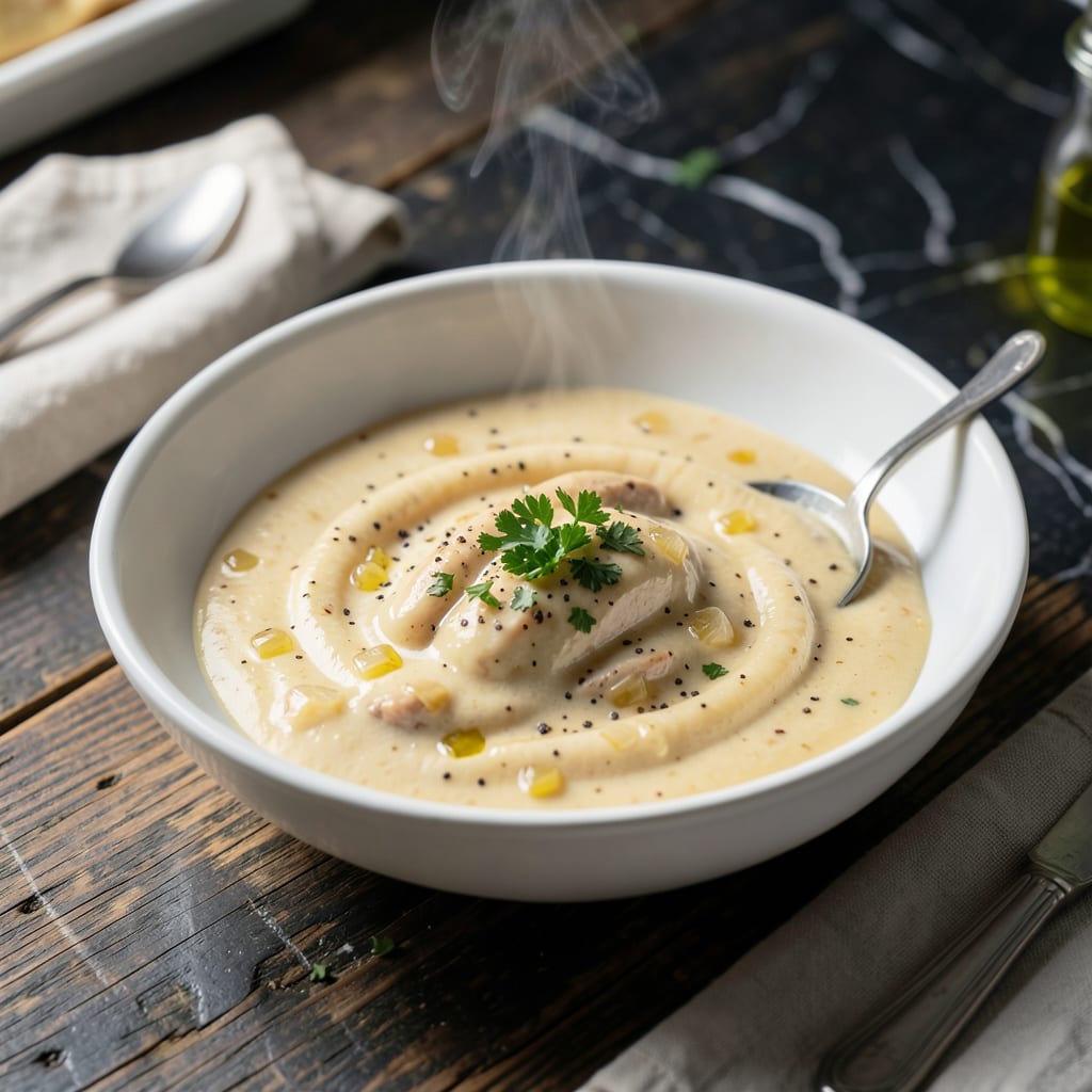 Comprehensive chicken pie sauce recipe visual reference