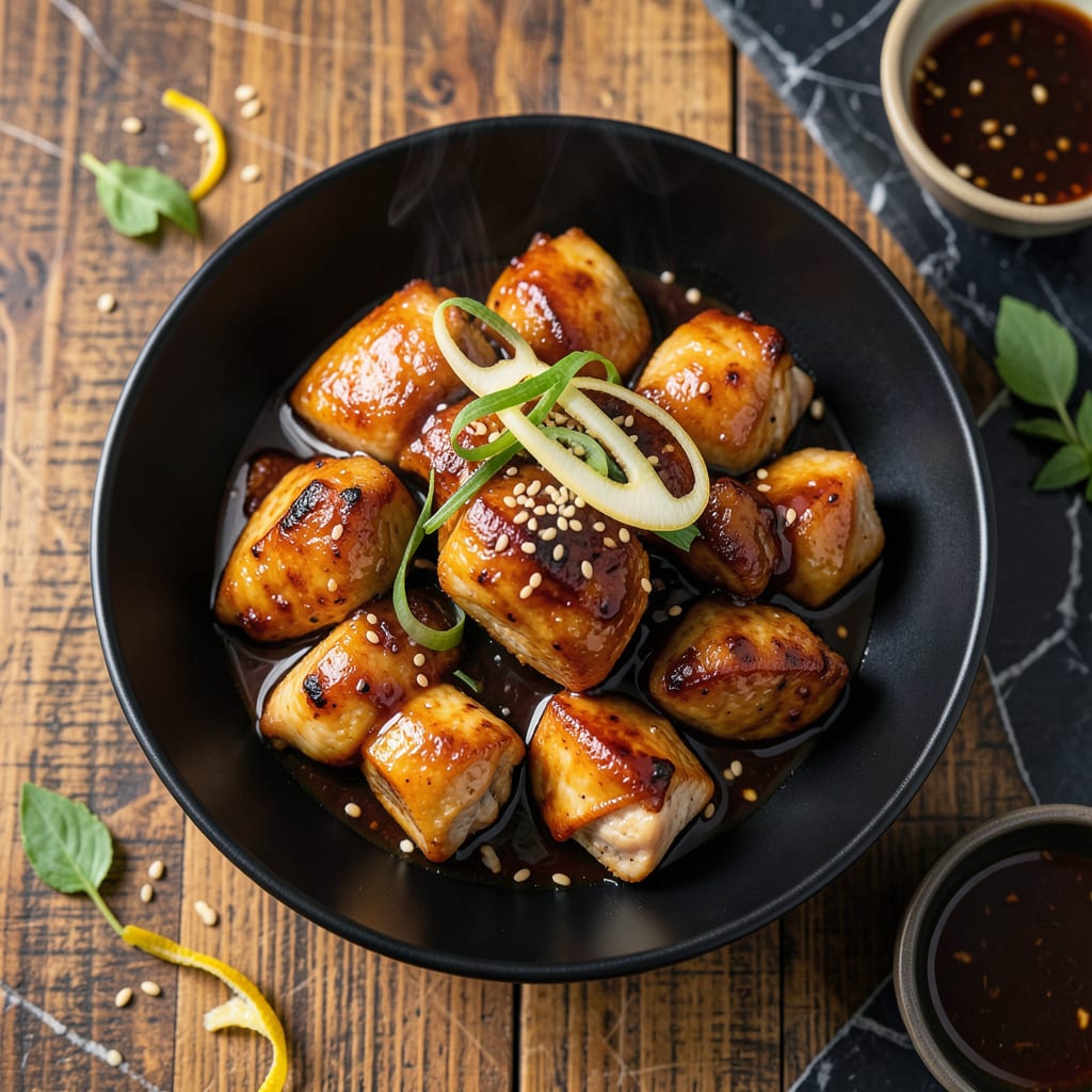 chicken recipe with soy sauce and vinegar example with annotations