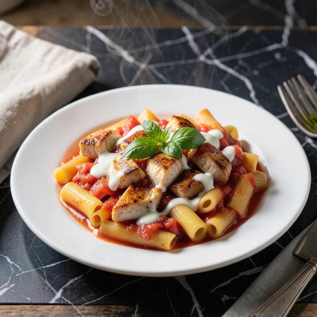 chicken riggies recipe with vodka sauce example with annotations