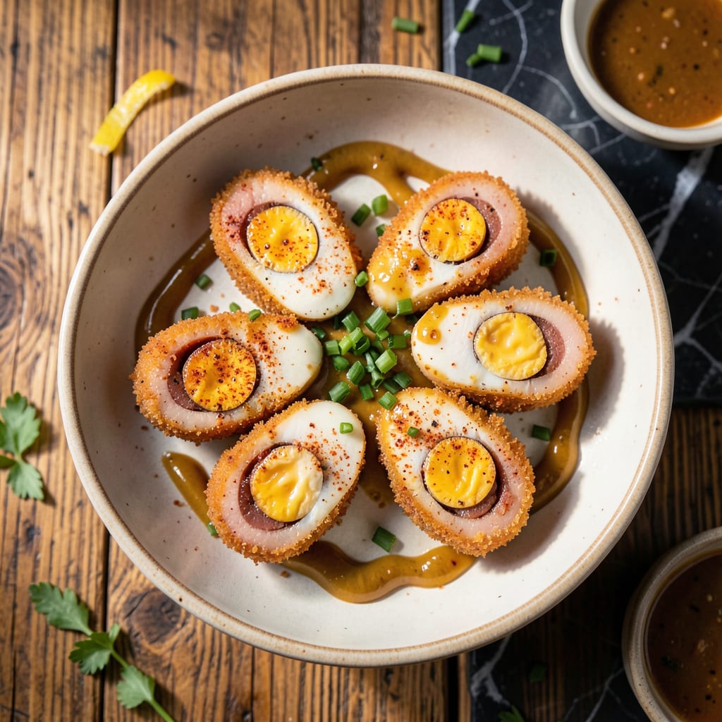 chicken scotch eggs recipe detailed visual guide