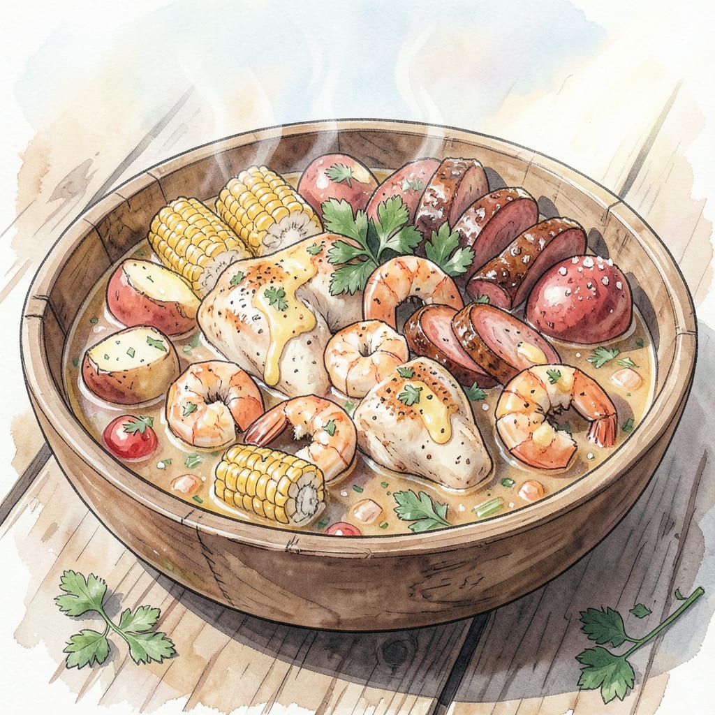 Chicken Seafood Boil Recipe: One-Pot Coastal Feast