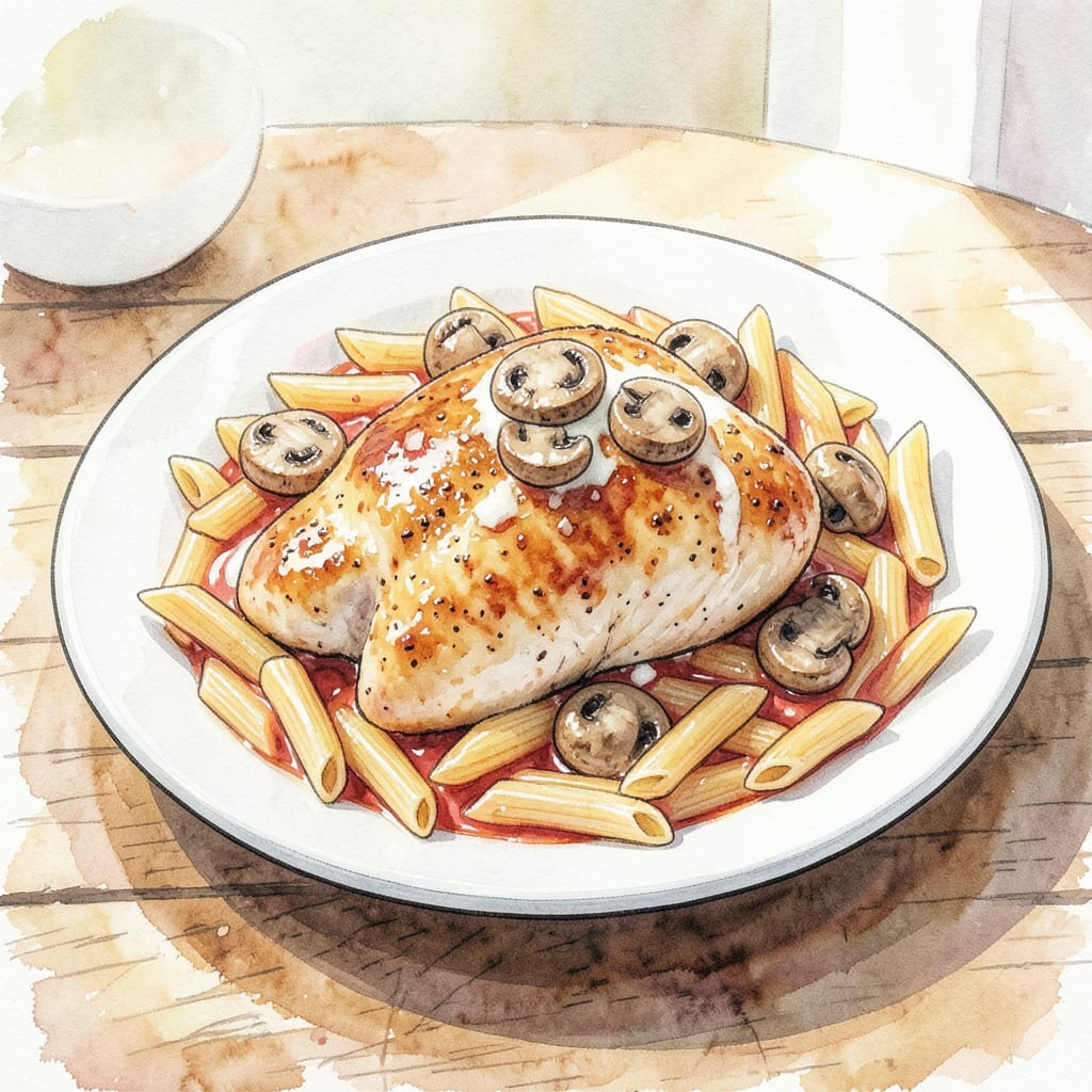 Complete Chicken Sinatra Recipe: Creamy Mushroom Pasta Perfection overview image
