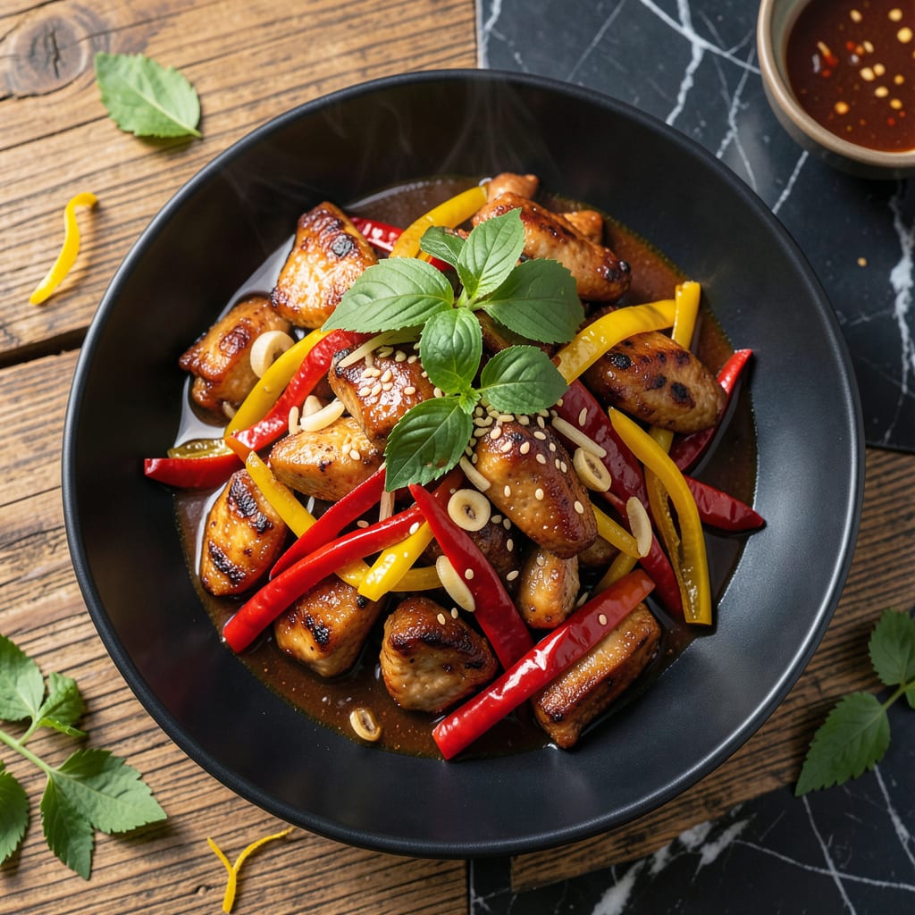 chicken stir fry recipe with fish sauce detailed visual guide