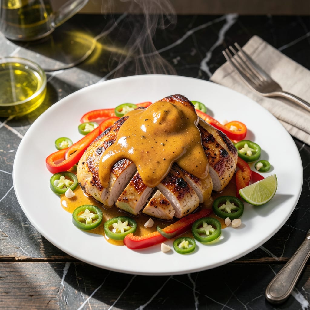 Complete chicken tampico sauce recipe overview image