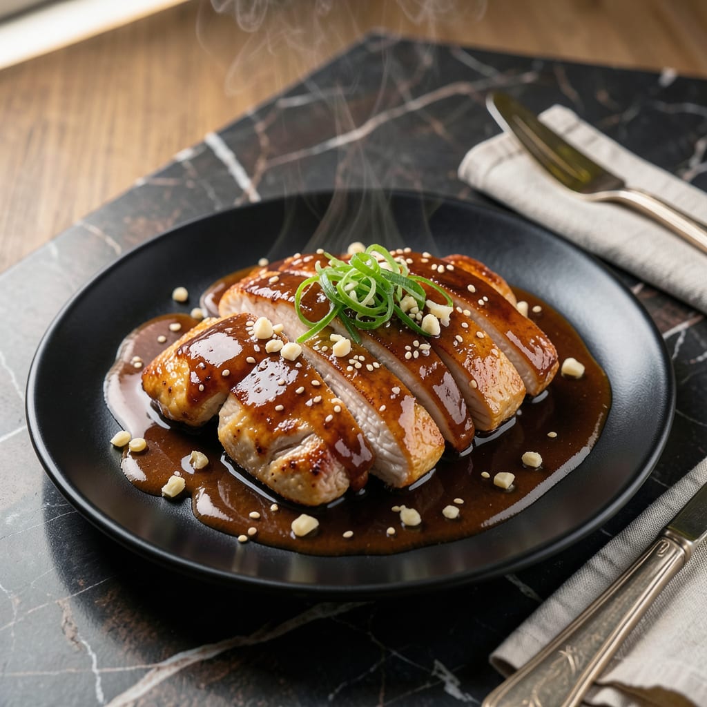 chicken teppanyaki sauce recipe illustration with key details