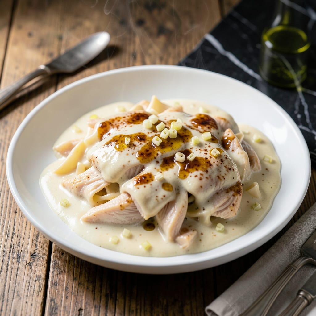chicken tetrazzini sauce recipe example with annotations
