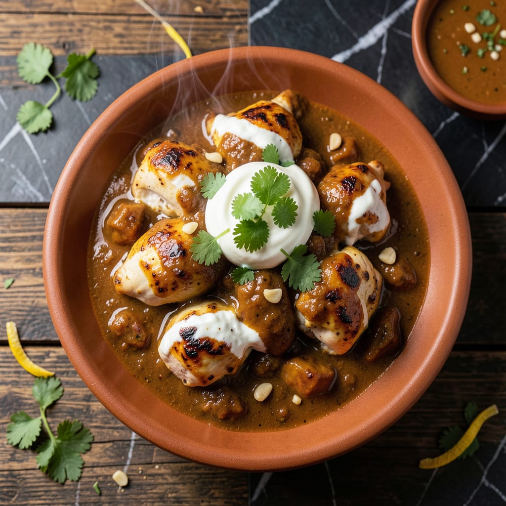 chicken tikka masala recipe with store bought sauce illustration with key details