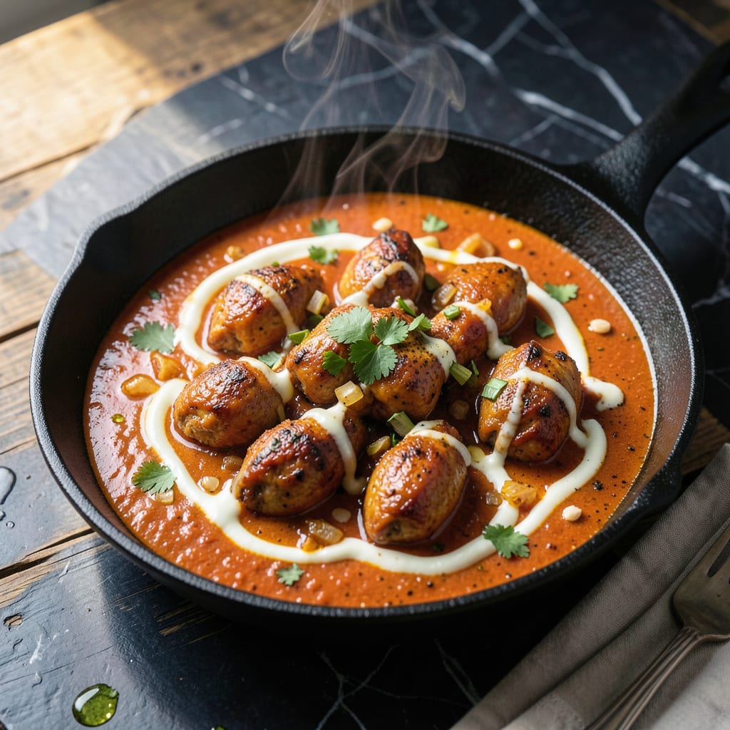 Complete chicken tikka masala simmer sauce recipe overview image