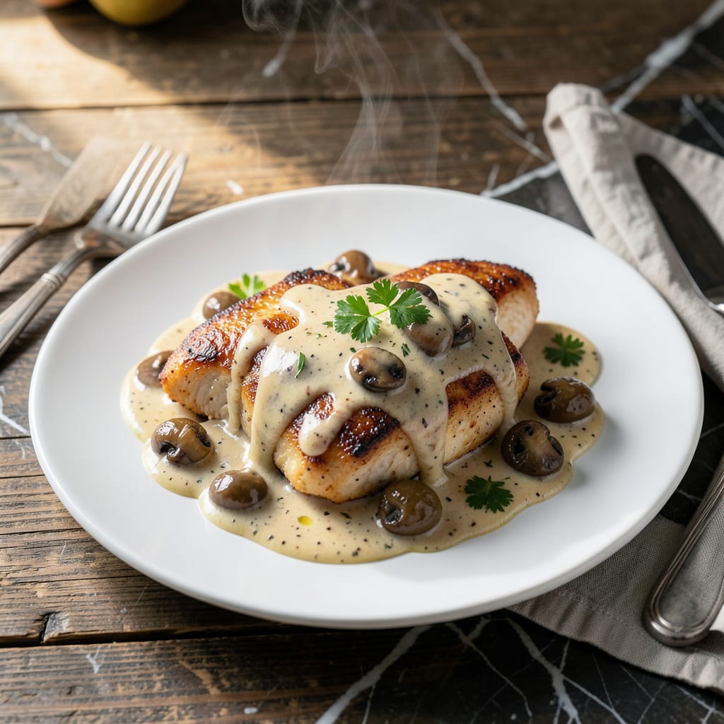 Complete chicken tonight mushroom sauce recipe overview image