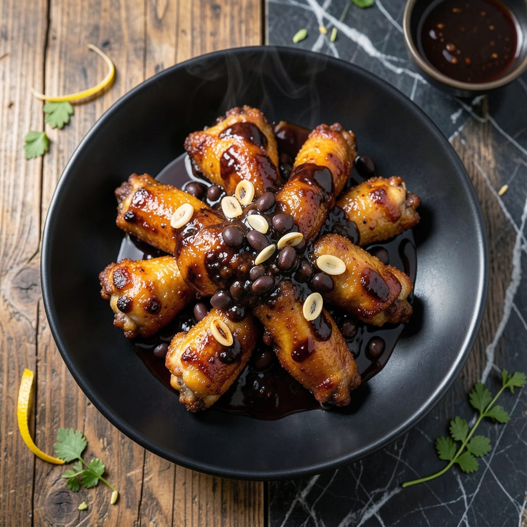 chicken wings black bean sauce recipe detailed visual guide