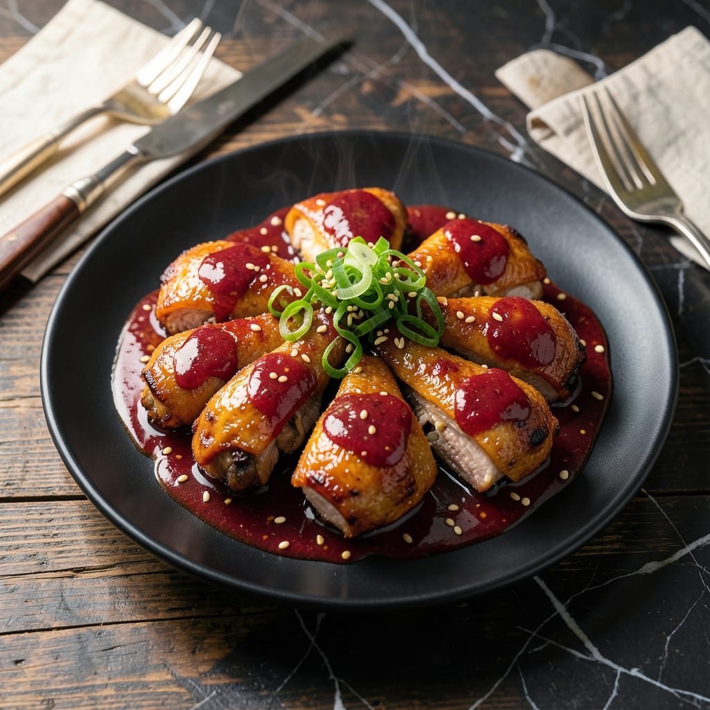 Comprehensive chicken with gochujang sauce recipe visual reference