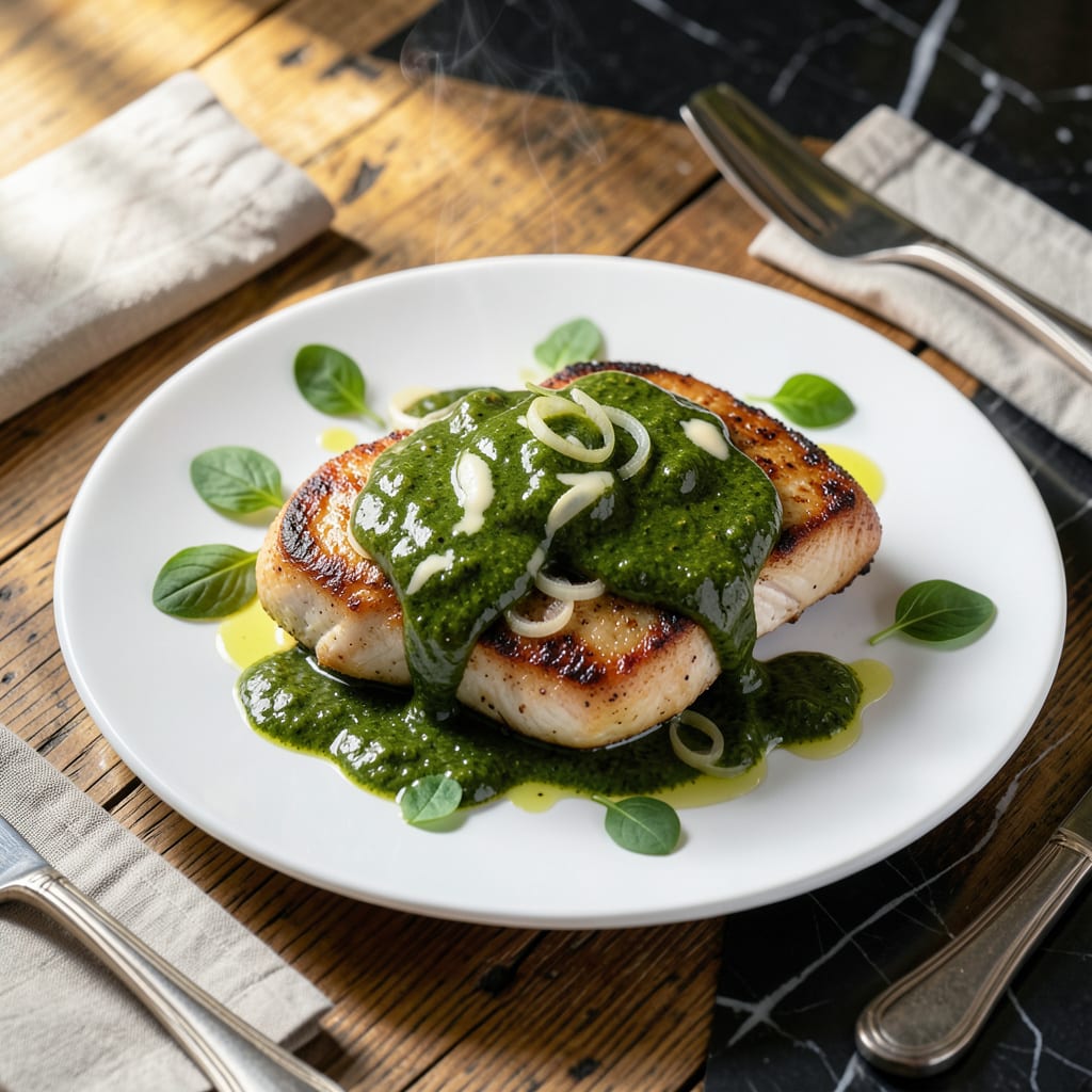 Comprehensive chicken with sorrel sauce recipe visual reference