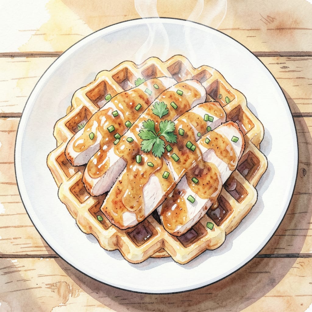 Complete Chili's Chicken and Waffles Recipe: Crispy Fried Chicken and Fluffy Waffles overview image