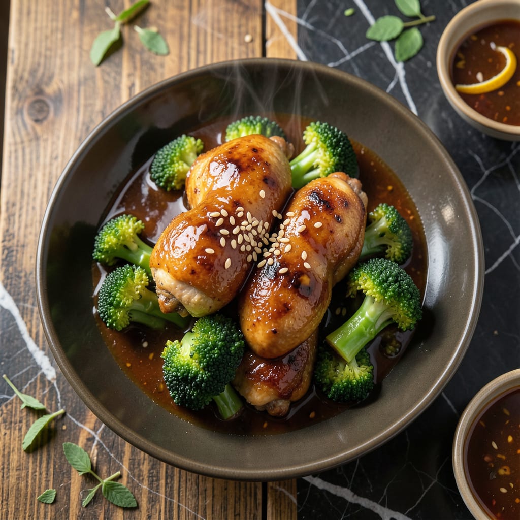 chinese chicken and broccoli brown sauce recipe detailed visual guide
