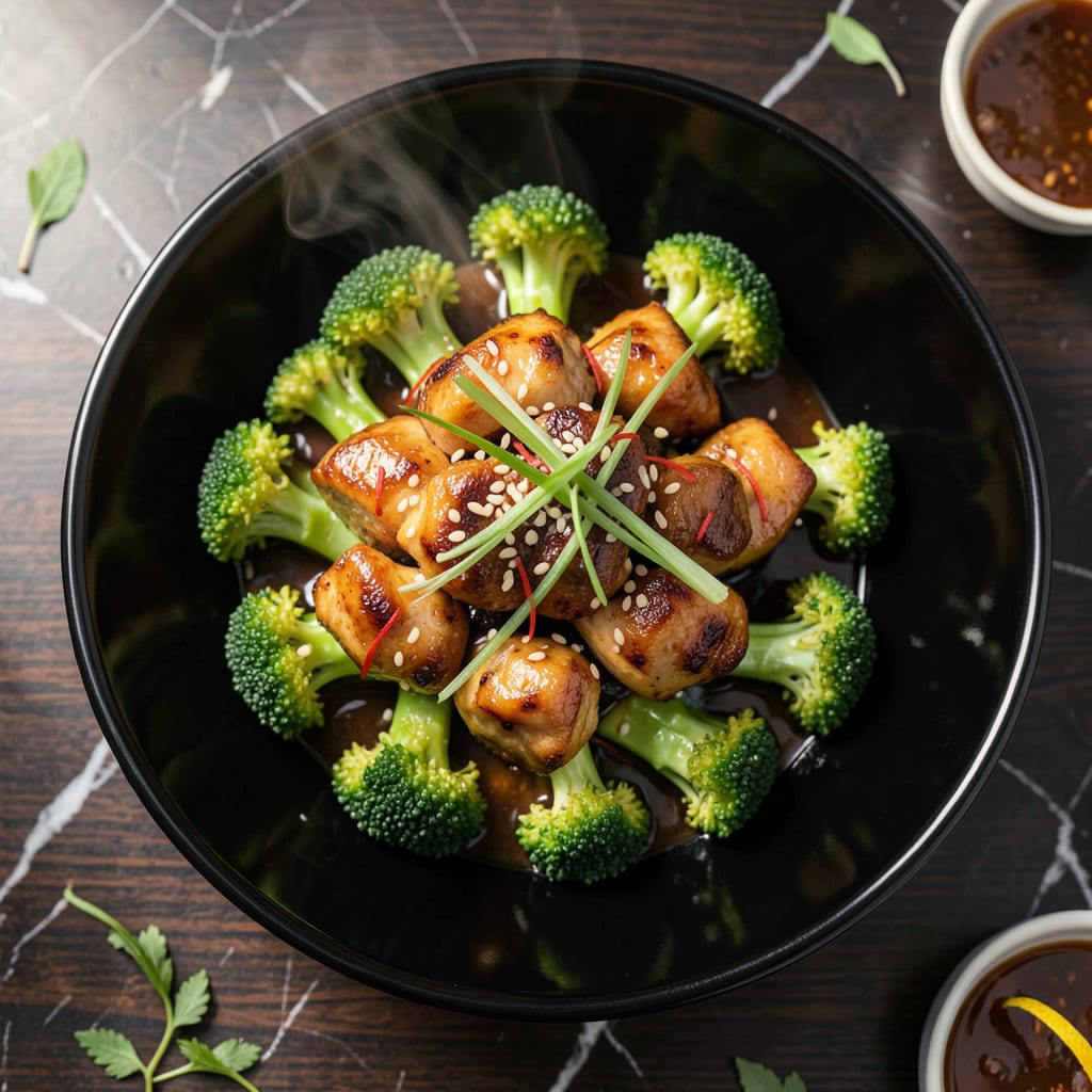 chinese chicken and broccoli recipe with oyster sauce example with annotations