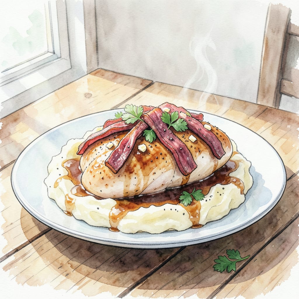 Visual representation of Company Chicken Recipe with Dried Beef: Creamy Comfort Food Masterpiece