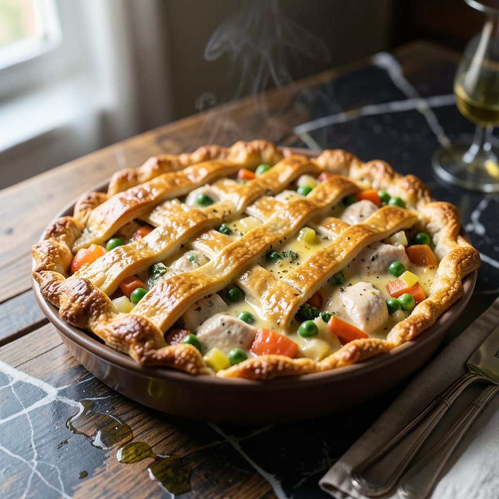 Visual representation of costco chicken pot pie copycat recipe