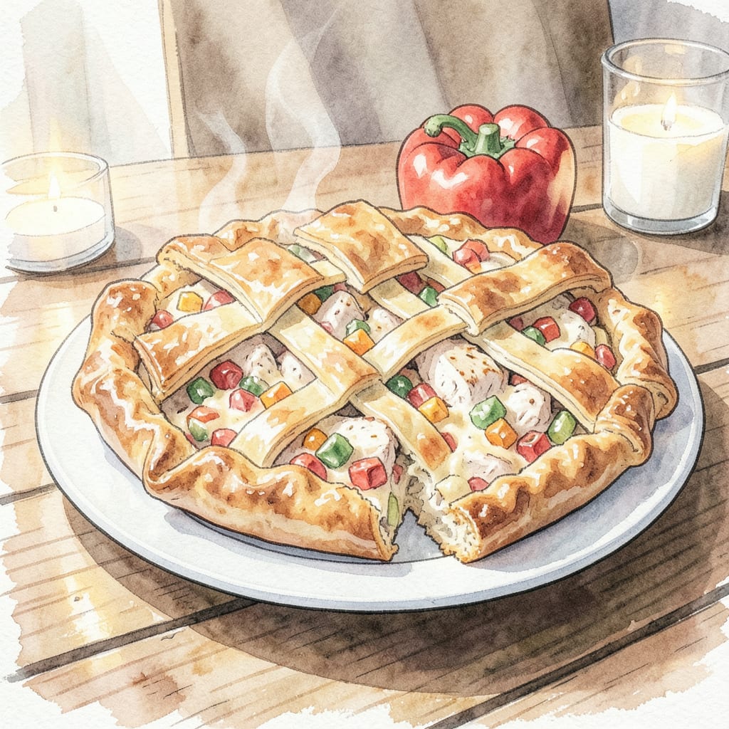 Cracker Barrel Chicken Pot Pie Recipe: Homemade Comfort Food Perfection illustration with key details