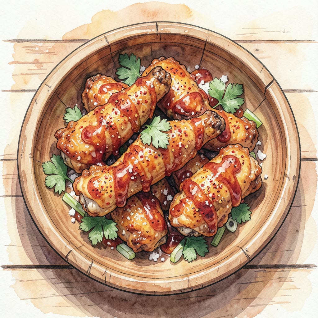 Crispy Fried Chicken Wings Recipe: Crunchy Outside, Juicy Inside illustration with key details