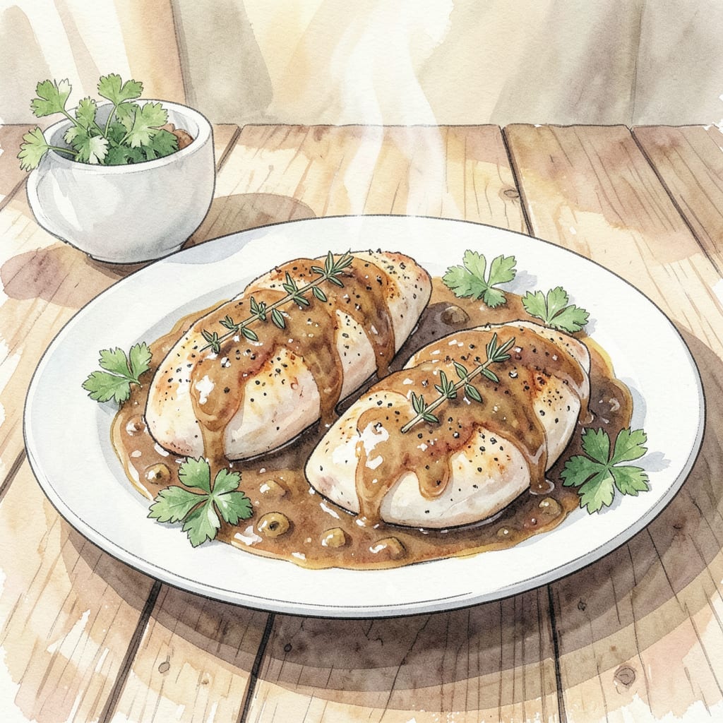 Crock Pot Chicken and Gravy Recipe: Tender Comfort Food illustration with key details