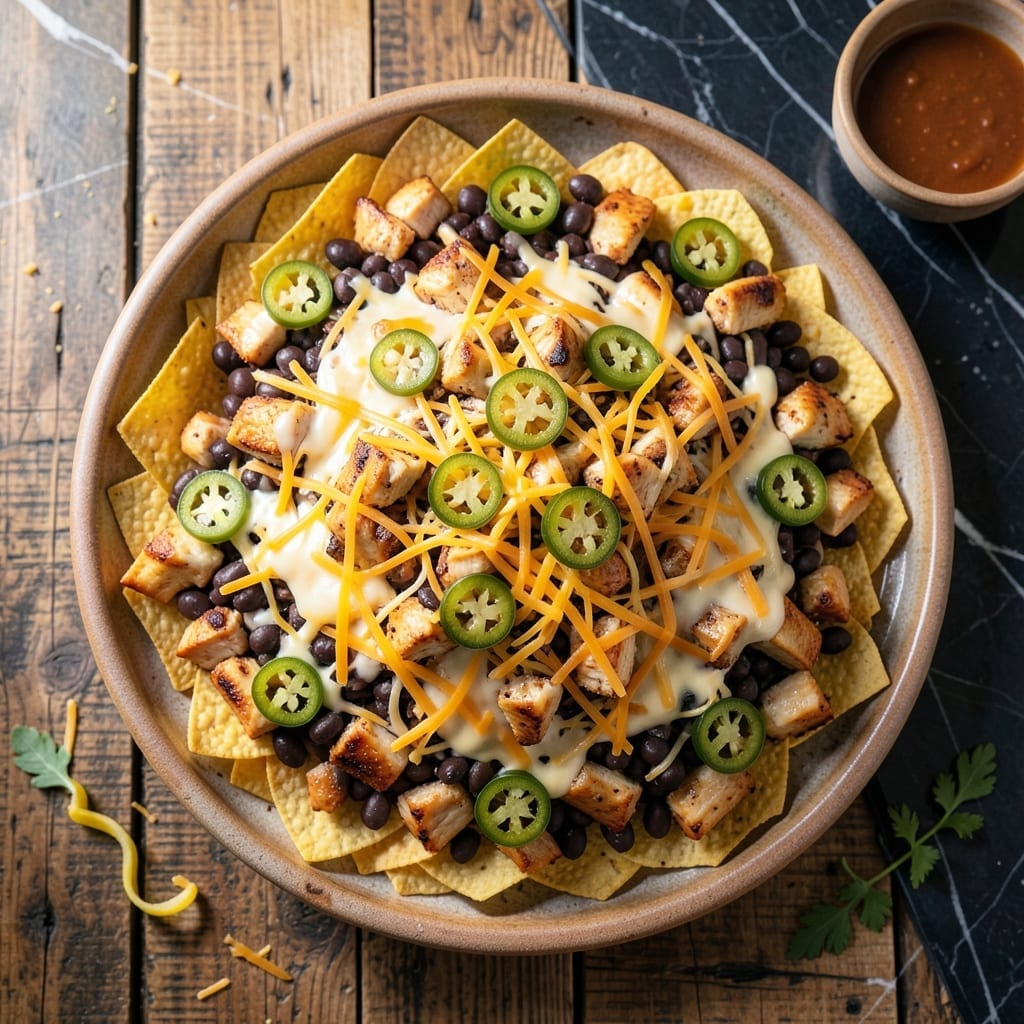 Chicken Nachos Recipe: Loaded With Melty Cheese and Spicy Kick Chicken Nachos Recipe: Loaded With Melty Cheese and Spicy Kick