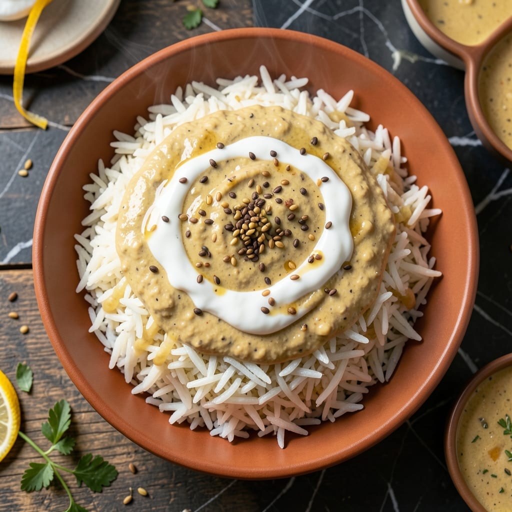 Kadhi Rice Recipe: Tangy Yogurt Curry Over Fluffy Basmati Kadhi Rice Recipe: Tangy Yogurt Curry Over Fluffy Basmati