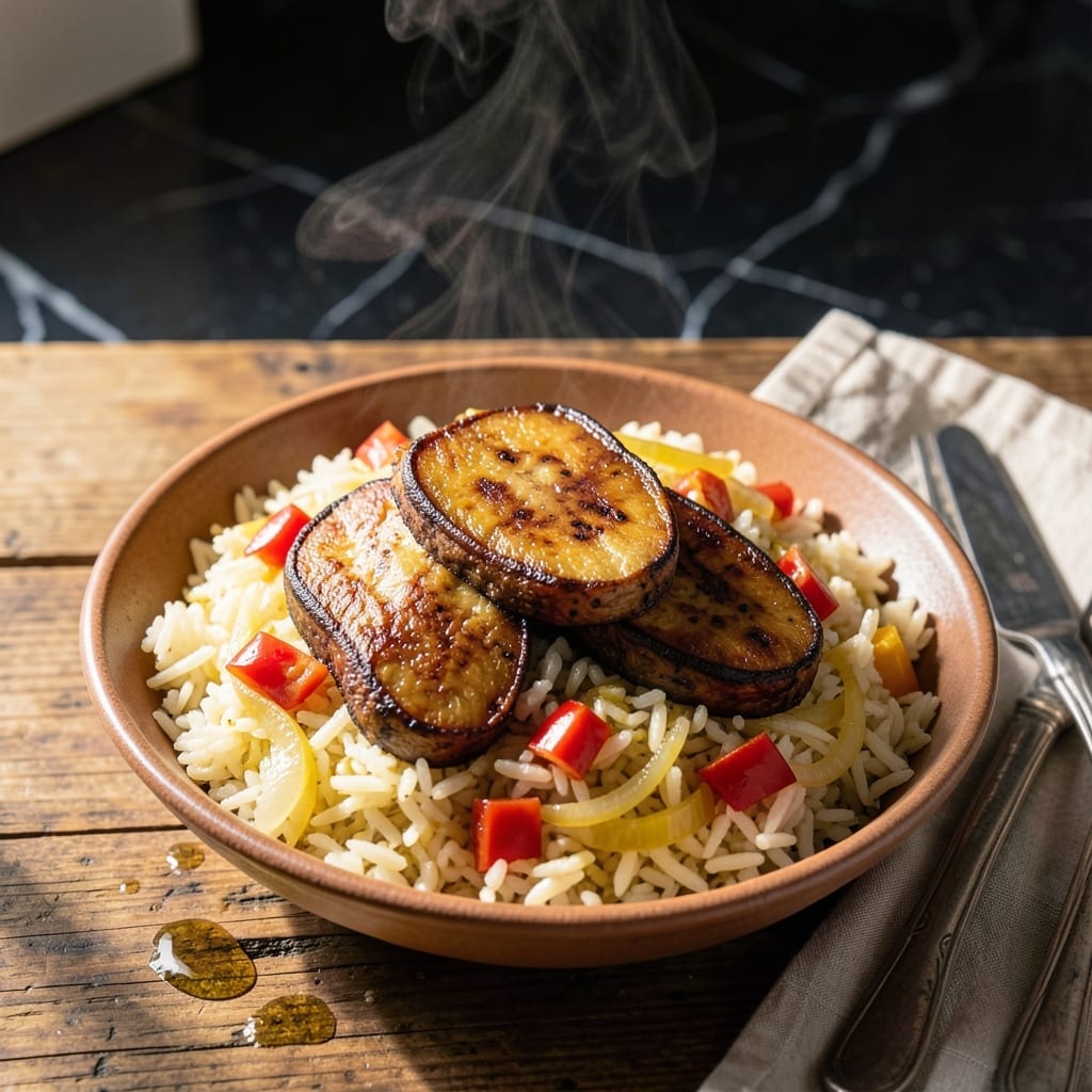 Rice and Plantain Recipe: Caribbean Sweet and Savory Harmony Rice and Plantain Recipe: Caribbean Sweet and Savory Harmony