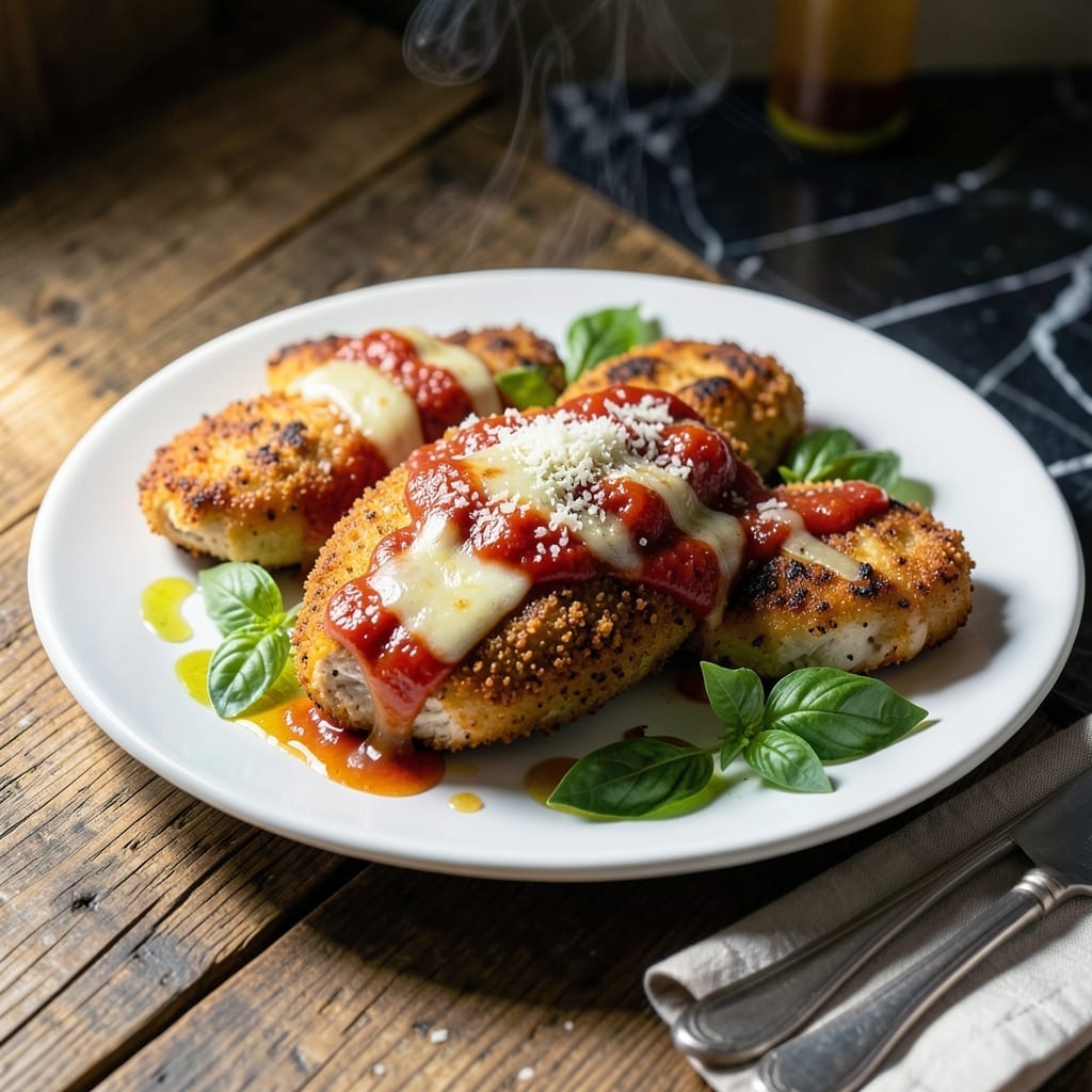 Chicken Parm Recipe No Egg: Crispy Breaded Cutlets With Melty Cheese Chicken Parm Recipe No Egg: Crispy Breaded Cutlets With Melty Cheese