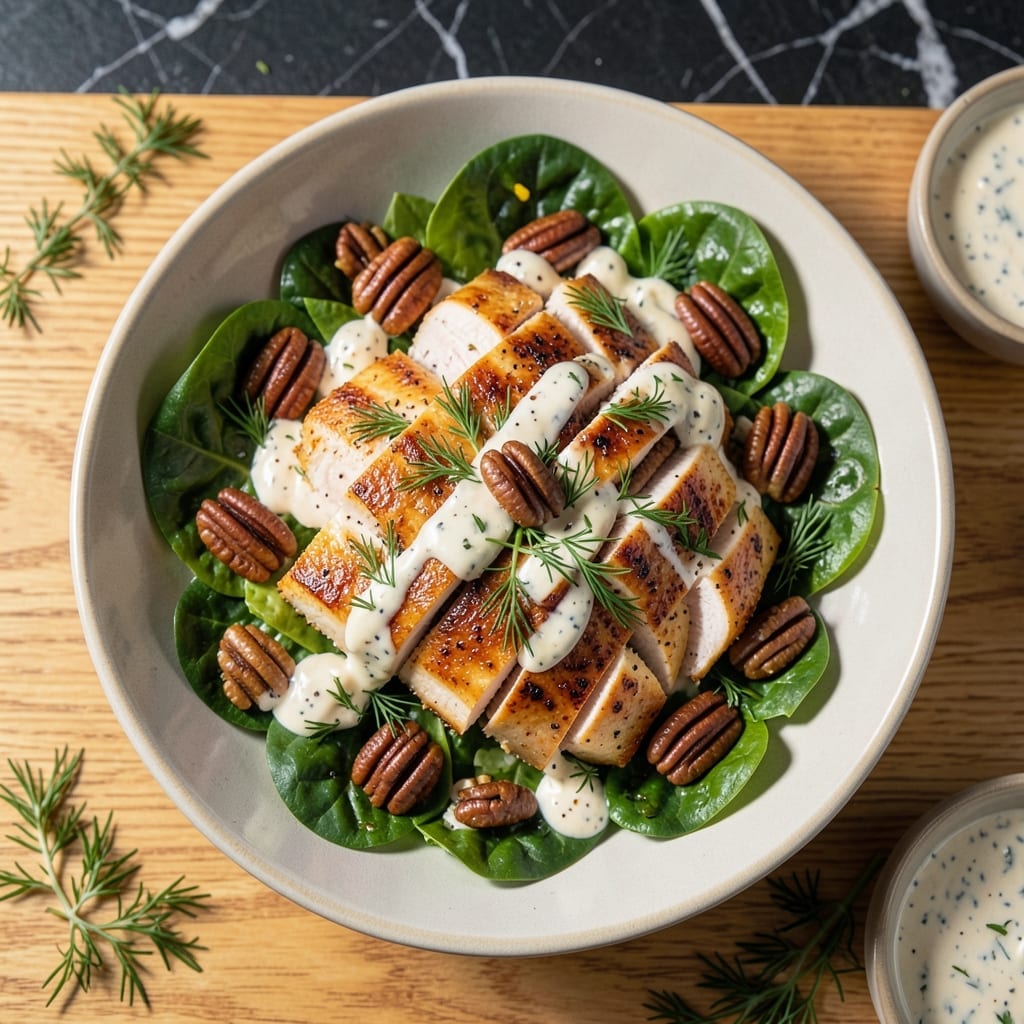Pecan Chicken Salad Recipe: Nutty Crunch With Creamy Herb Dressing