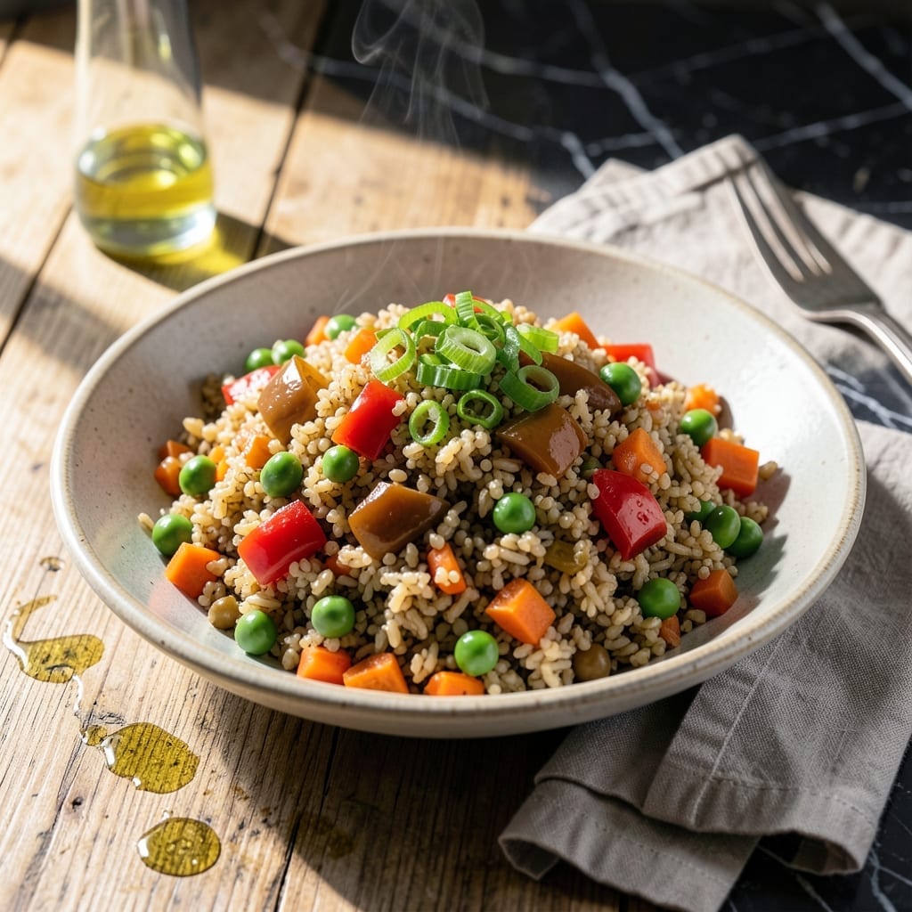 Healthy Quinoa Fried Rice Recipe: Nutty Grains With Bold Veggie Flavor Healthy Quinoa Fried Rice Recipe: Nutty Grains With Bold Veggie Flavor