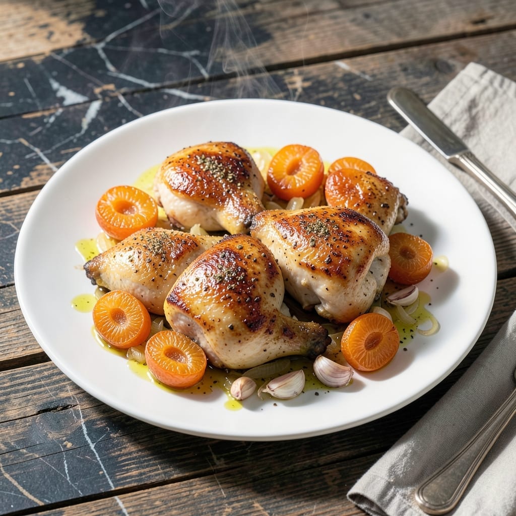 Chicken With Apricots Recipe: Sweet-Savory Tagine-Style Dish