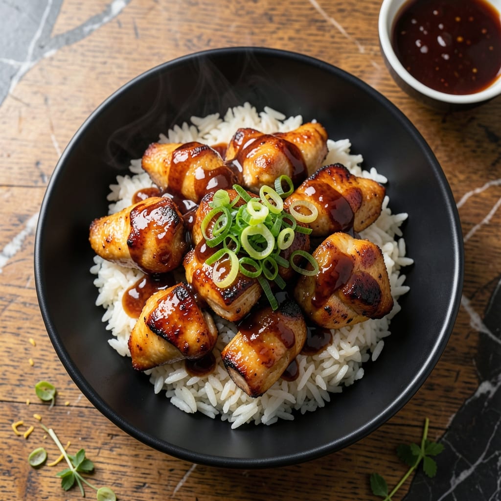 Quick Teriyaki Chicken Rice Bowls Recipe: Glazed Protein Over Steamed Grains