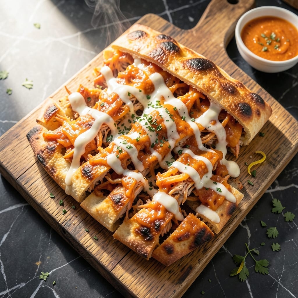 Buffalo Chicken Stromboli Recipe: Spicy Cheesy Folded Delight Buffalo Chicken Stromboli Recipe: Spicy Cheesy Folded Delight