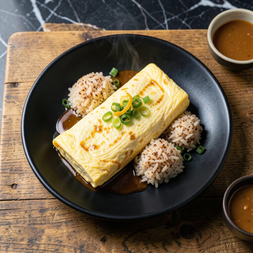Japanese Egg Rice Omelette Recipe: Fluffy Layers of Savory Comfort