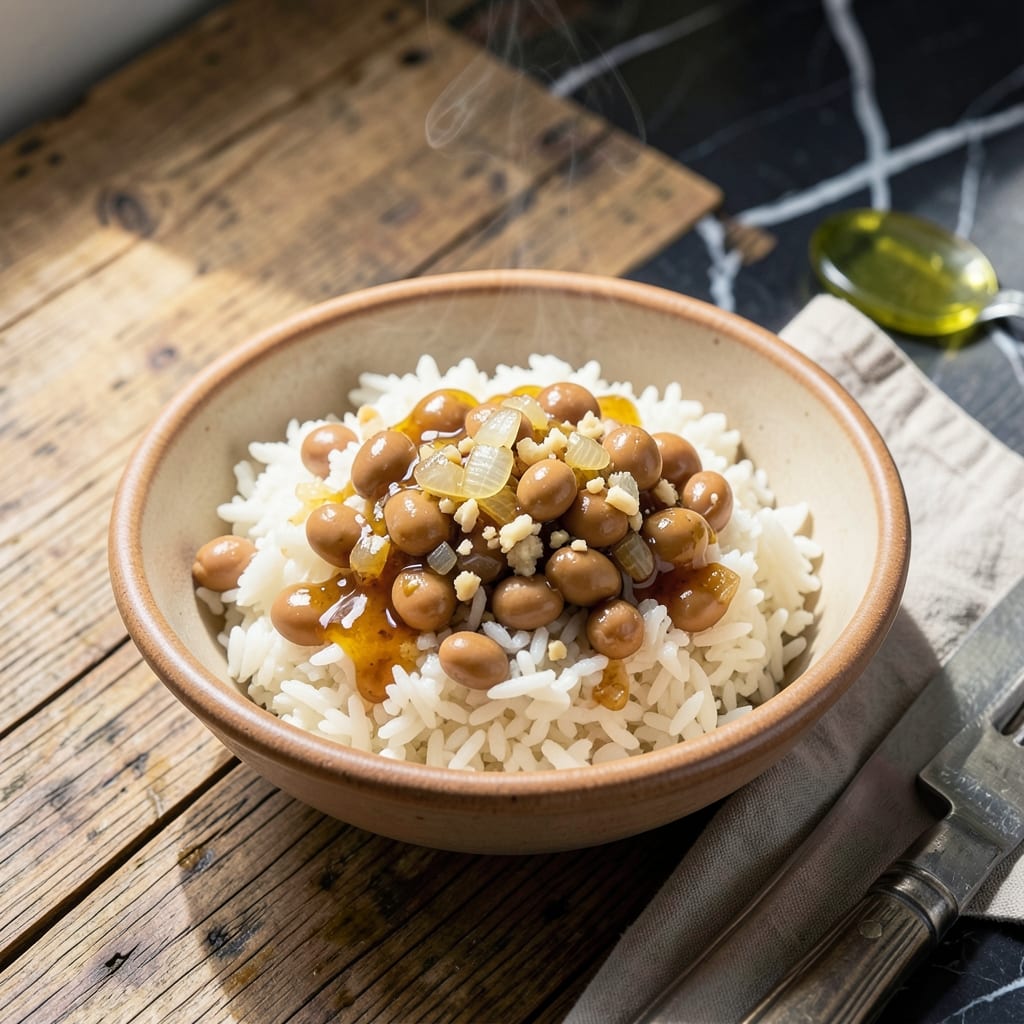 Rice and Soybean Recipe: Protein-Packed Savory Bowl Rice and Soybean Recipe: Protein-Packed Savory Bowl