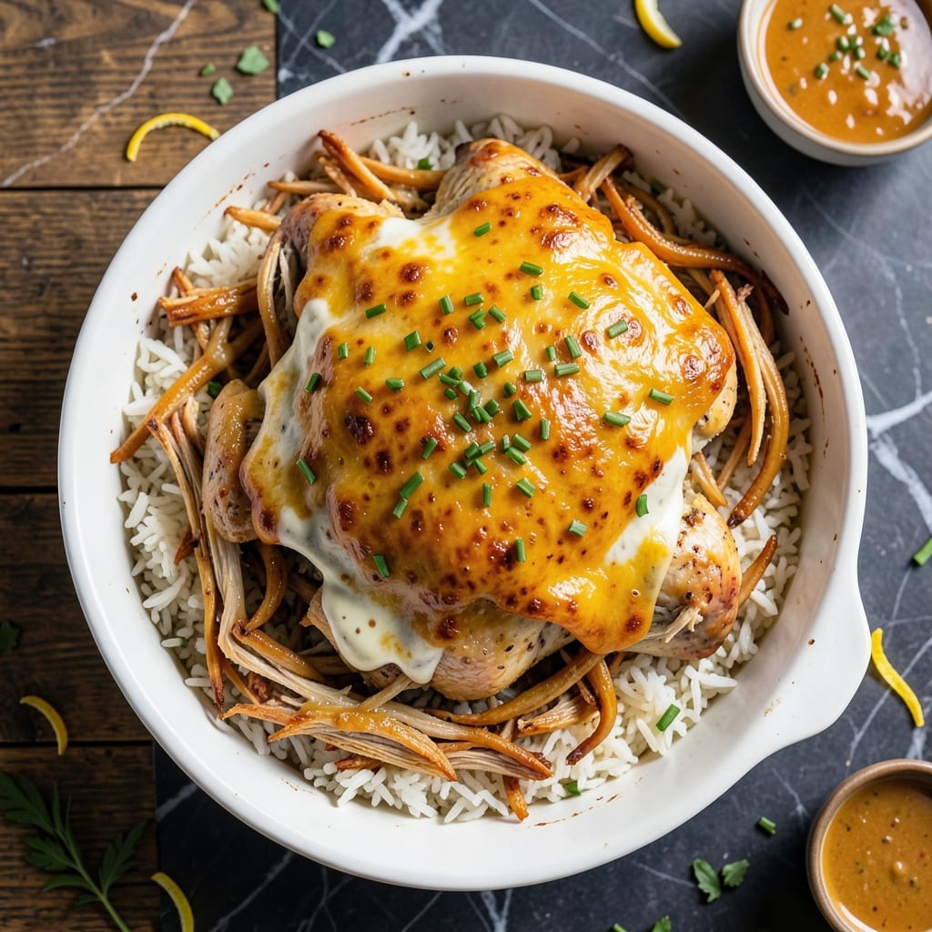Rotisserie Chicken and Rice Casserole Recipe: Shredded Comfort in a Bake