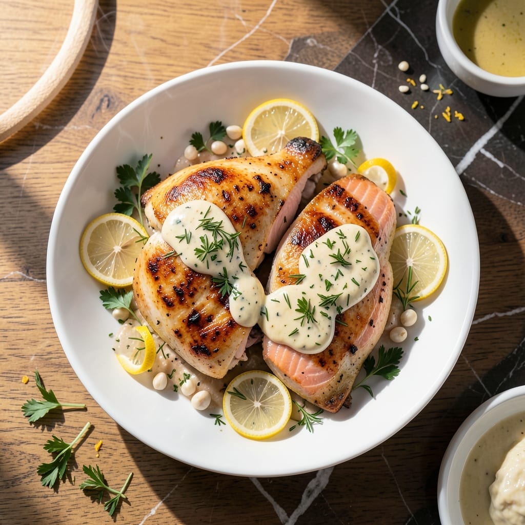 Chicken and Salmon Recipe: Dual-Protein Elegance on One Plate