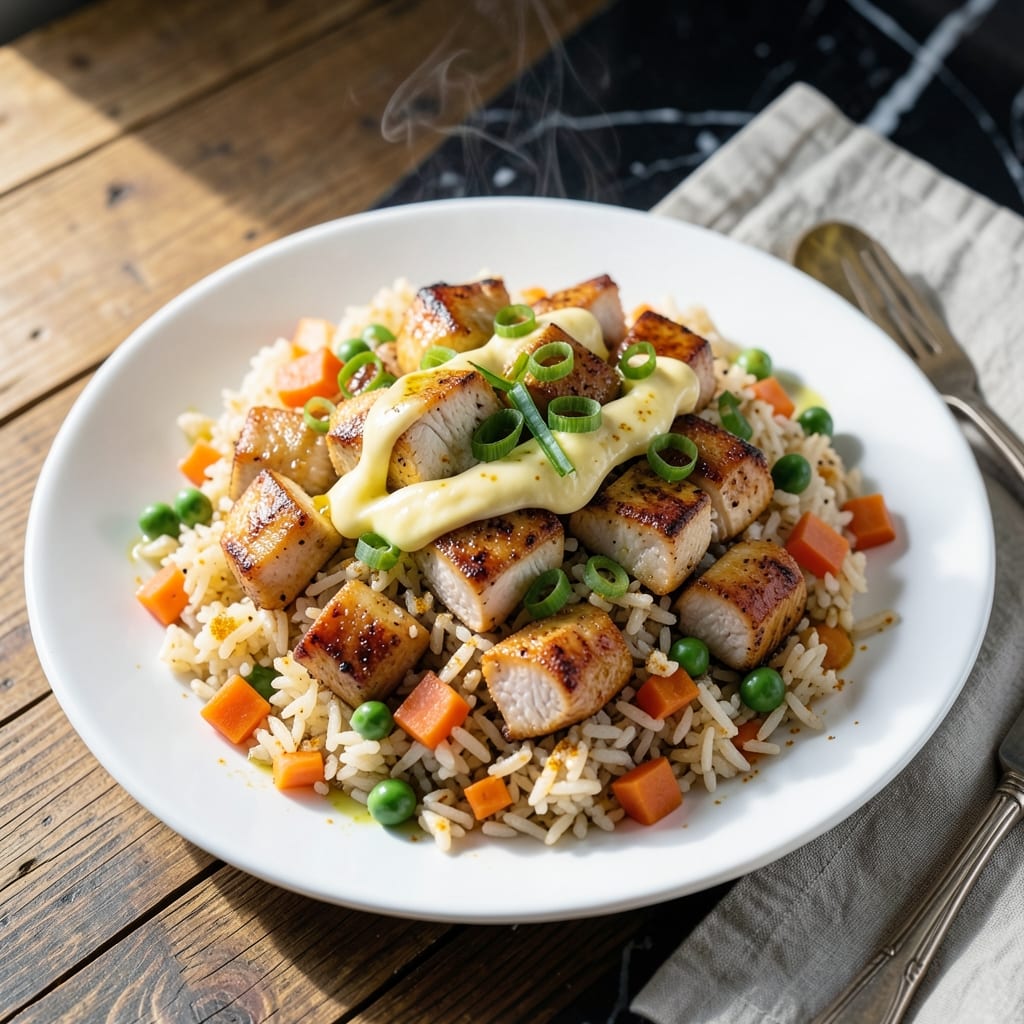 Chicken Fried Rice Recipe Home Cooking: Wok-Tossed Umami with Garden Veggies