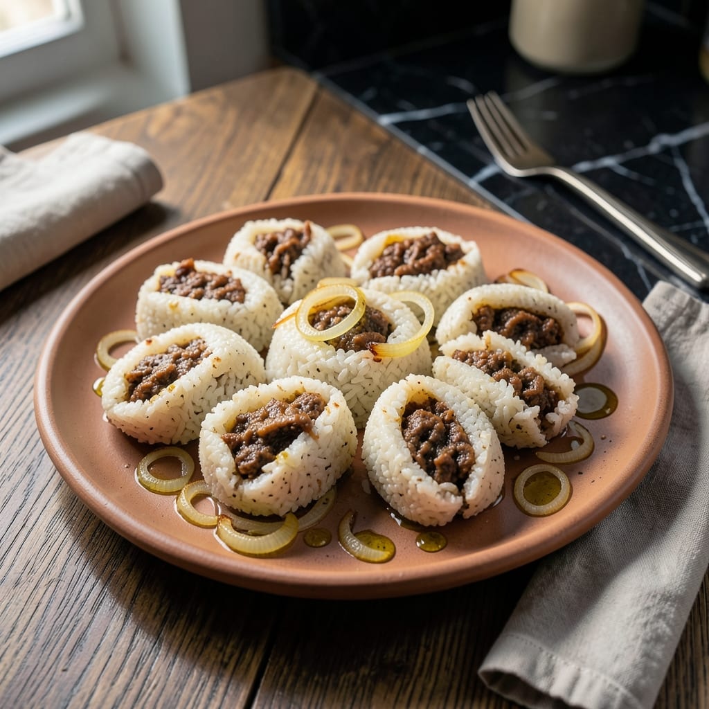 Rice Kubba Recipe: Crispy Shell With Savory Spiced Filling